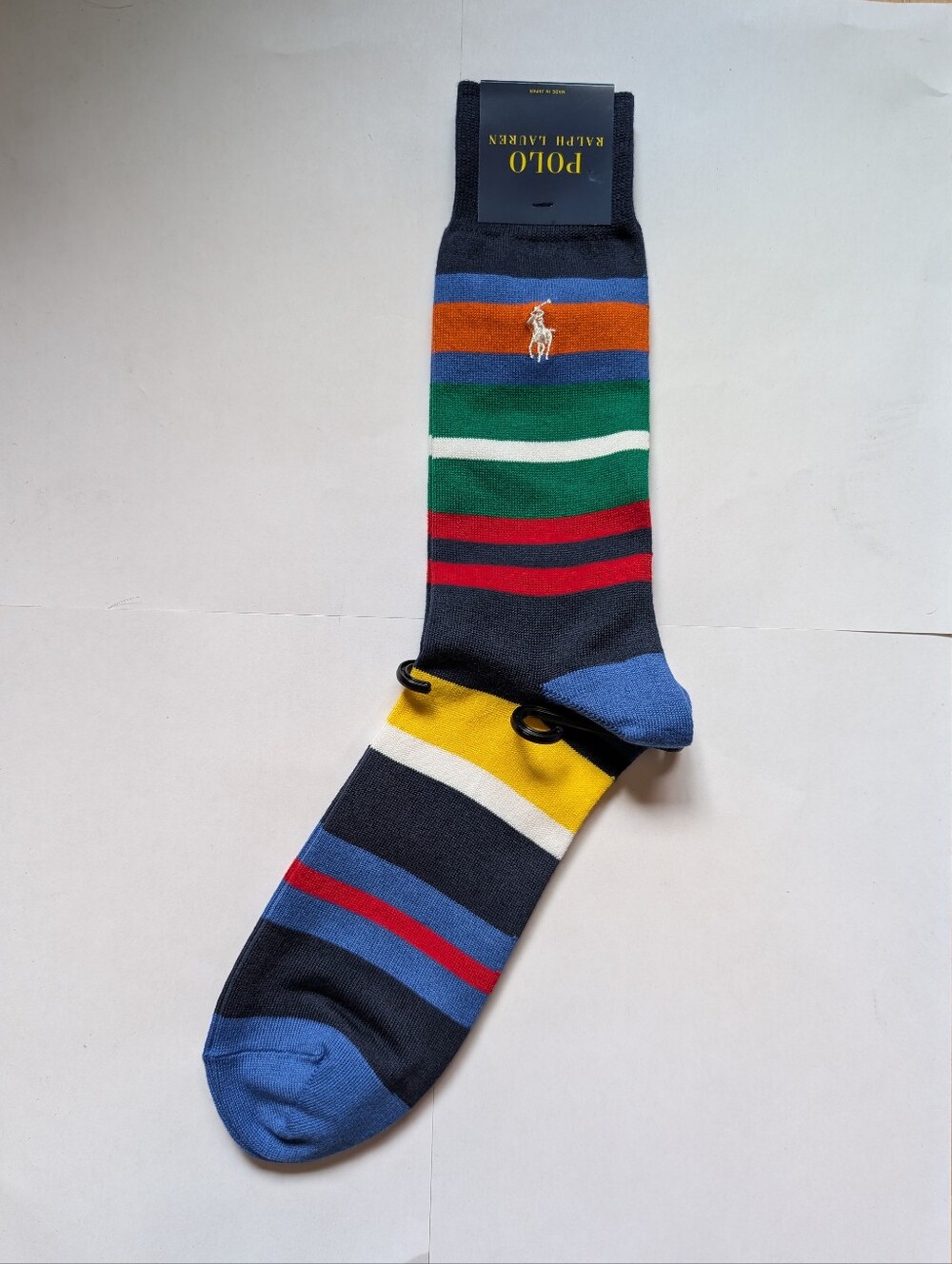 Polo Ralph Lauren Striped Dress Socks L